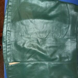 Green Faux Leather Skirt NWOT women’s large